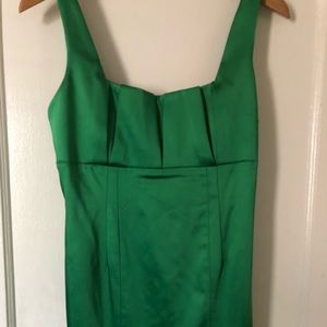Kelly Green Satin Dress